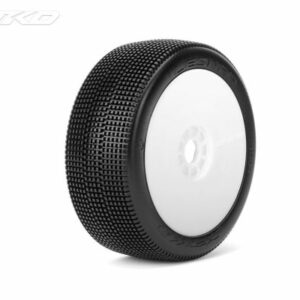 Pneus Jetko Buggy JK1004CSRW  1:8 Lesnar Composite Soft (2) jantes Revo blanches