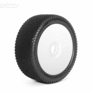 Pneus Jetko Buggy JK1008SSRW  1:8 J Zero Super Soft (2) jantes Revo blanches