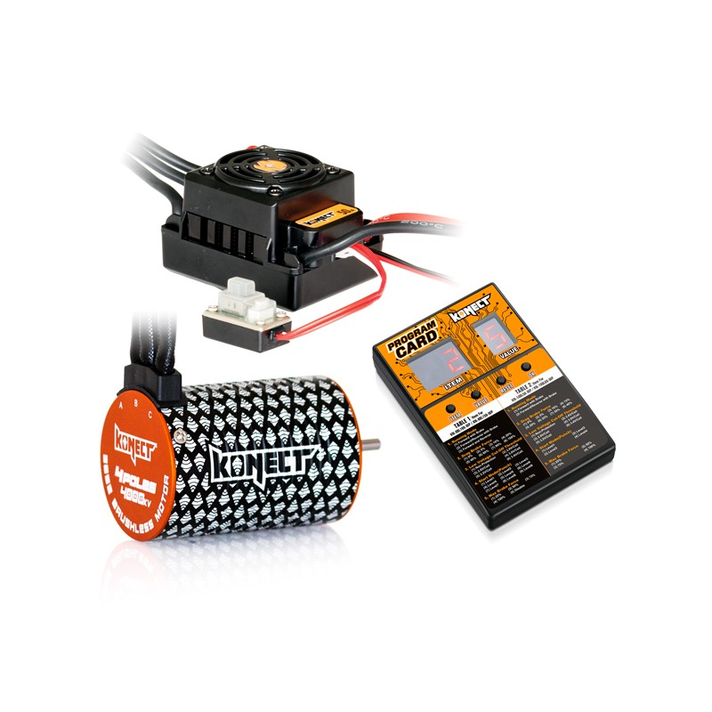 KN-COMBO-B2 – COMBO BRUSHLESS 50AMP WP + MOTEUR 4P 3652SL 4000KV +CARTE DE PROG – Image 1