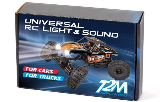 Set d'éclairage Led et bruitage pour modèle roulant RC T422529 – Image 1