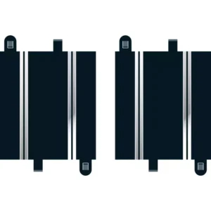 Rail (2 pièces) - Ligne droite pour circuit digital Scalextric C8207