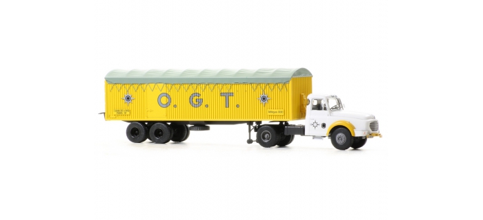 Véhicule Camion WILLEME avec remorque kangourou "O.G.T." - CB-074 - REE Modeles