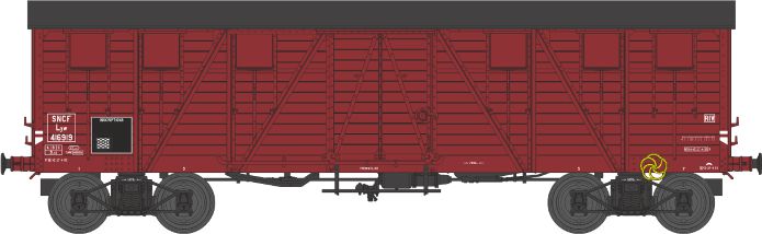 Réf. WB-524 – Wagon COUVERT TP 2 Portes Ep.III B SNCF Lyw 416919