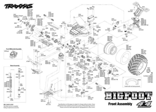 BIGFOOT 50TH – 4X4 BL-2S Traxxas  67134-1-50TH – Image 9