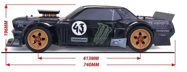 ZD RACING EX-07 RC voiture 1/7 4WD Brushless 130 KM/H