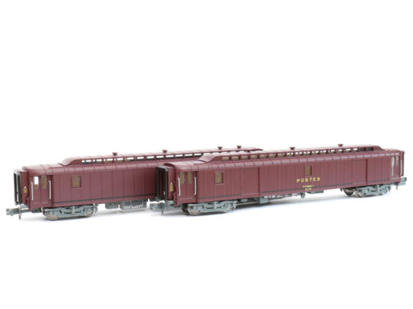 REE Models NW-121 Coffret wagon de marchandises Postwagen PAz PEz PTT SNCF Ep.IV 2x