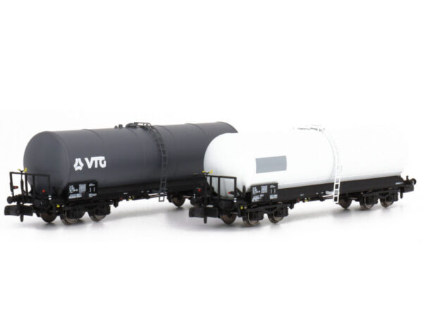 Set de 2 Wagons Citernes ANF longues “VTG” - REE MODÈLES NW-243 - N 1/160 - SNCF - EP VI (Copie)