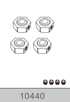 10440 Wheel Hex (mjx 14207-14208)