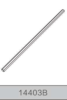 14403B Centre Drive Shaft (mjx 14207-14208)