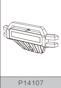 P14107 Front parc choc (mjx 14207-14208)