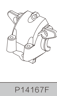 P14167F Front Gearbox Covers (mjx 14207-14208)