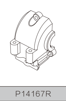 P14167R Rear Gearbox Covers (mjx 14207-14208)