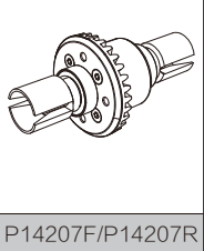 P14207F F Gears Diff Assembly(mjx 14207)