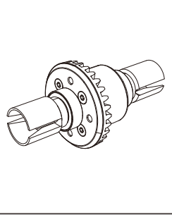 P14208R R Gears Diff Assembly (mjx 14207-14208)