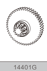 P14401G Spur Gear Assembly (Metal) (mjx 14207)