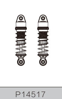P14517 FRONT OIL amortisseur (mjx 14207-14208)