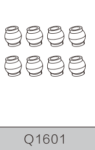 Q1601 Steering Pivot Balls (mjx 14207-14208)