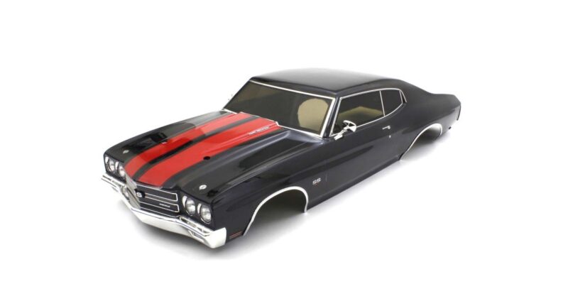 Kyosho Carrosserie Chevy Chevelle SS 454 LS6 noire 1/10 Fazer FZ02 FAB702BK