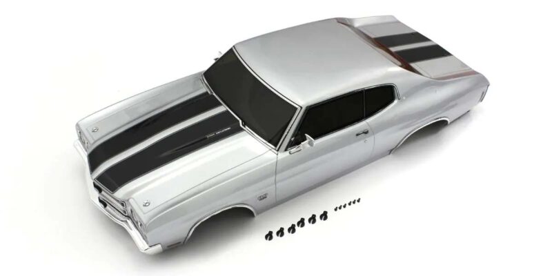 Kyosho Carrosserie Chevy Chevelle SS 454 LS6 argent 1/10 Fazer FZ02 FAB702SB
