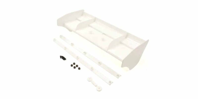 Kyosho Aileron nylon 1/8 blanc Inferno MP9-MP10 IF491WB