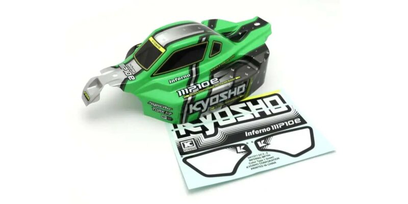 Kyosho Carrosserie 1/8 verte Inferno MP10e Readyset IFB120GR
