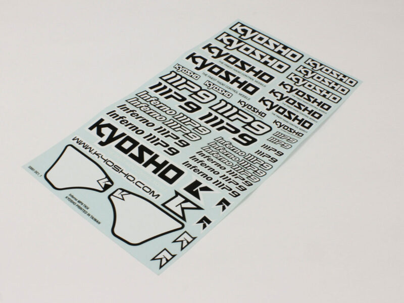 Kyosho Planche de décoration Inferno MP9 TKI4 IFD403W
