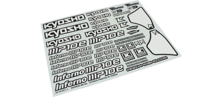 Kyosho Planche de décoration Inferno MP10e IFD503