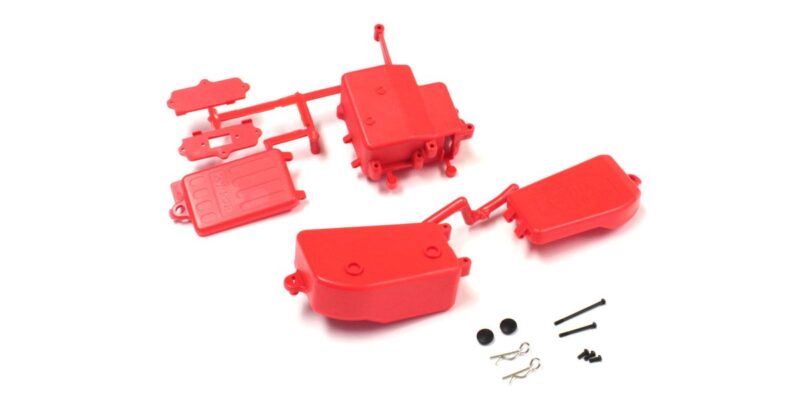 Kyosho Boîtier de réception et de batterie rouge Inferno MP9-MP10 IFF001KRB