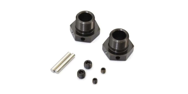 Kyosho Hexagones de roues gun metal Inferno MP9-MP10 MP11 (2) IFW625B