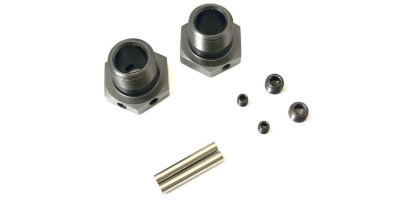 Kyosho Hexagones de roues étroits gun metal Inferno MP9-MP10 MP11 (2) IFW625NB
