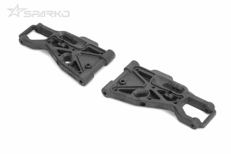 Sparko F8 triangles inférieurs avant souples 2026 (2) (nécessite 85072 et 84039) SPKF81002A-S