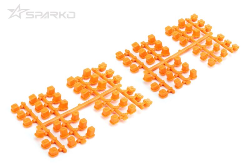 Sparko F8 inserts de supports de triangles plastique orange (2) SPKF81009AOP-OG