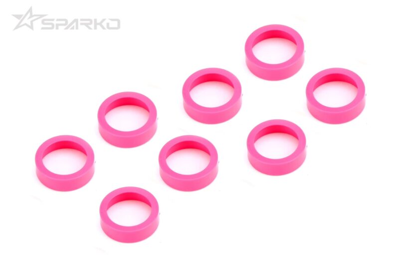 Sparko F8 entretoises de roulements roses (8) SPKF81018AOP-PK