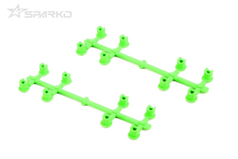 Sparko F8 inserts de fusées réglables verts 18/20/22° (2) SPKF81063OP-GR