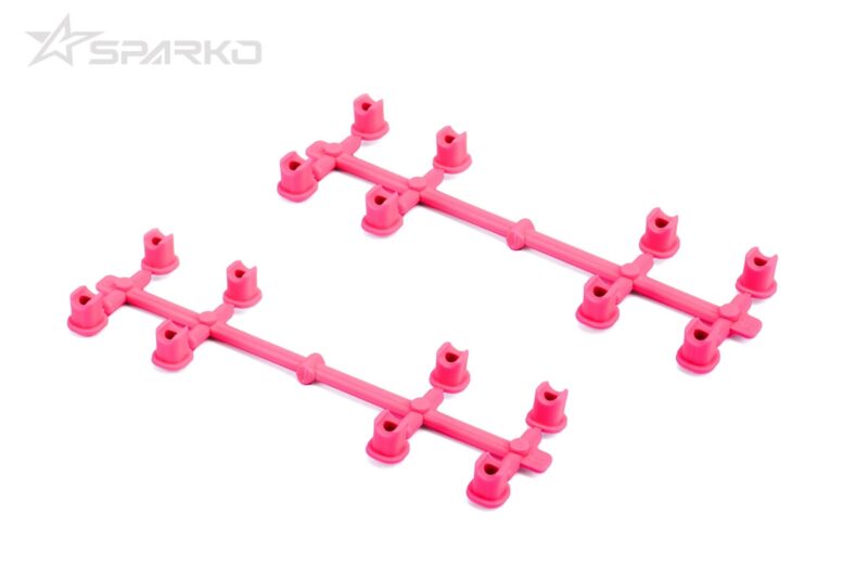 Sparko F8 inserts de fusées réglables roses 18/20/22° (2) SPKF81063OP-PK