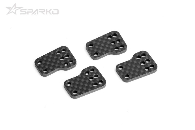 Sparko F8 biellettes de moyeu arrière carbone 2,5 mm (4 pcs) SPKF83005-25