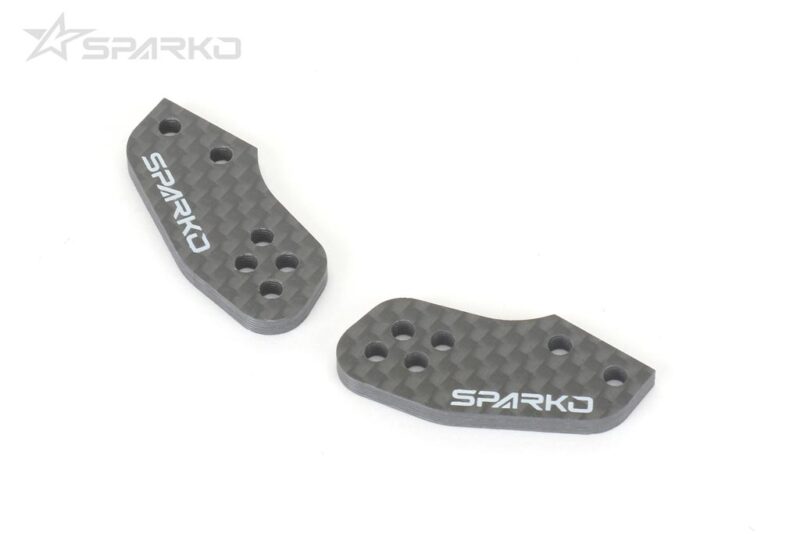 Sparko F8 plaques de fusée carbone 4 trous 3,0 mm (2) SPKF83016OP