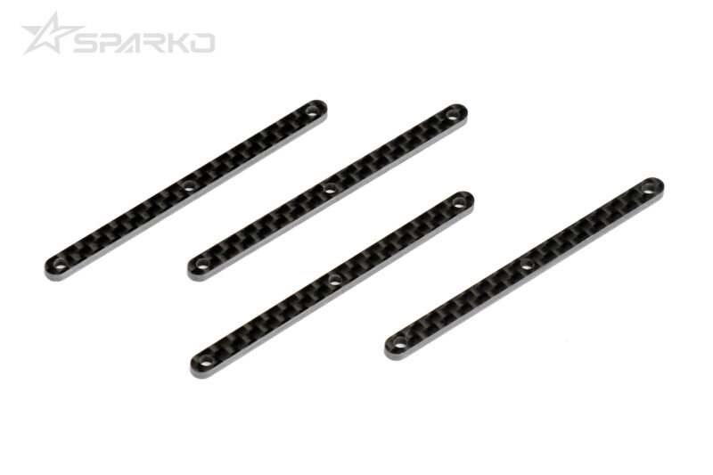 Sparko F8T inserts de triangles supérieurs avant carbone 1,5 mm (4) SPKF83019-15