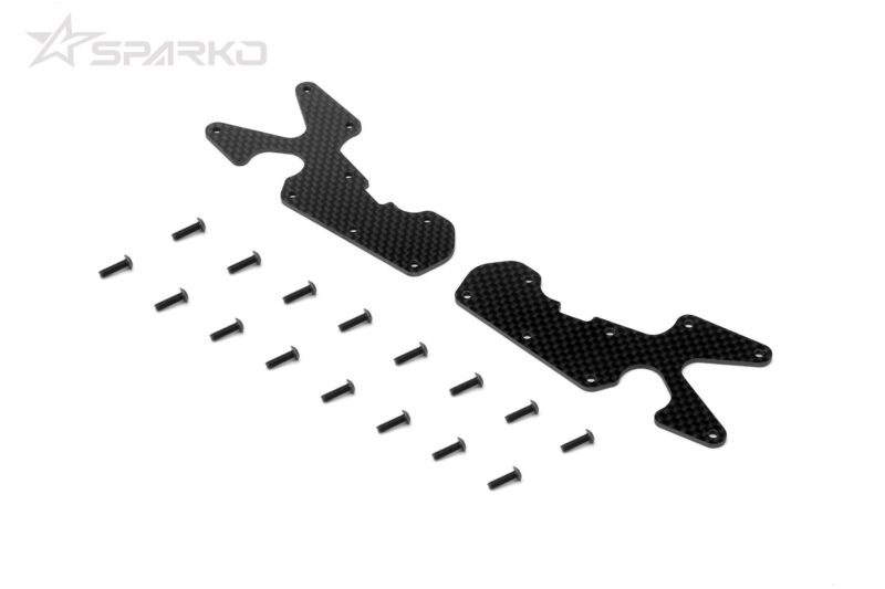 Sparko F8T inserts de triangles arrière carbone 2 mm (2) SPKF83024-20OP