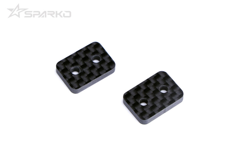 Sparko F8 supports de châssis avant carbone SE 3 mm (2) SPKF83026