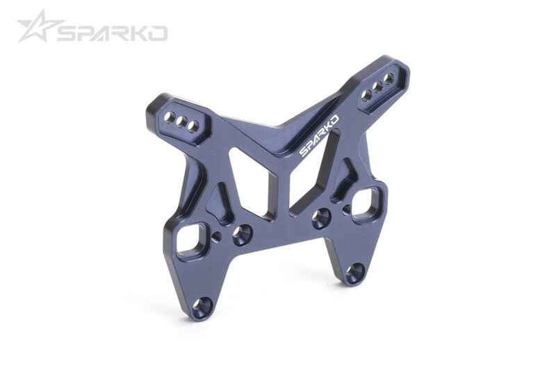 Sparko F8 support d'amortisseurs avant alu 7075 (bleu foncé) SPKF84009