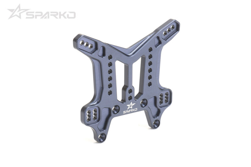 Sparko F8 support d'amortisseurs arrière alu 7075 (bleu foncé) SPKF84018