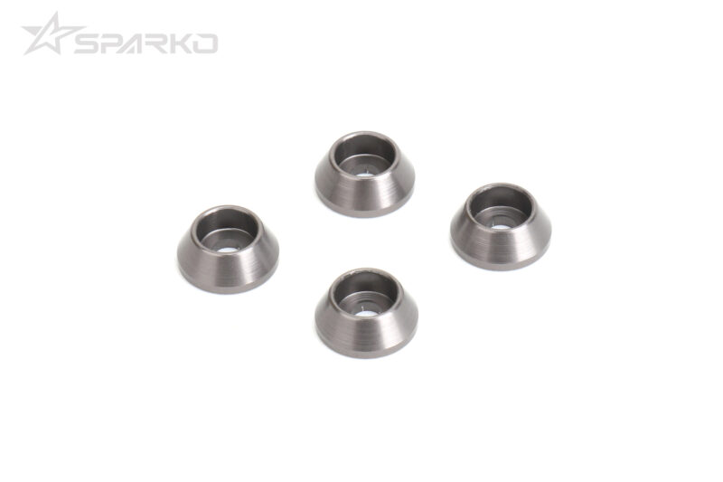 Sparko F8 rondelles de support d'amortisseurs alu (4) SPKF84022-BG