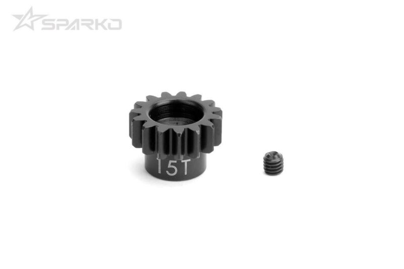 Sparko F8E pignon moteur 15 dents axe 5 mm SPKF85056-15