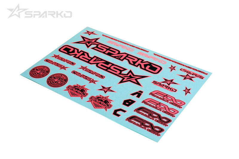 Sparko F8 planche de décoration carrosserie rose (option) SPKF89004-PKOP