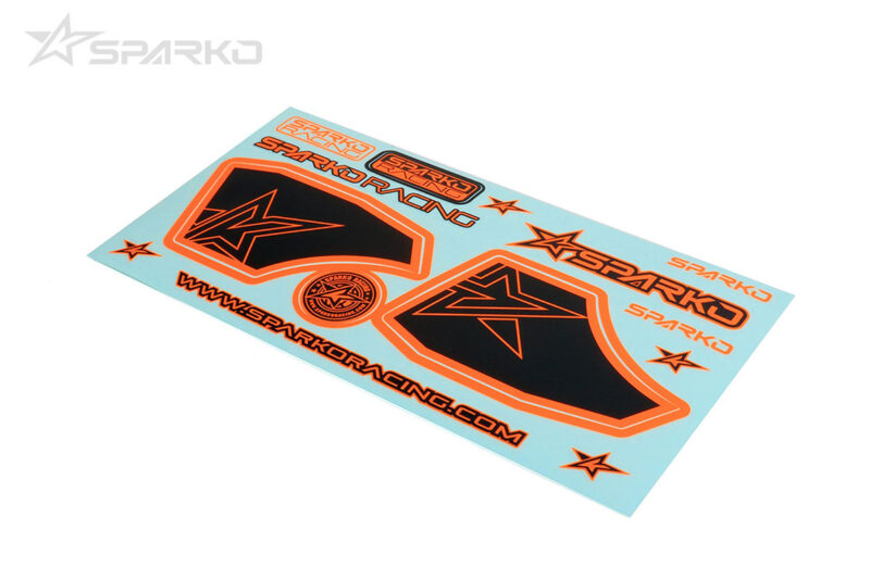 Sparko F8 planche de décoration aileron orange (aileron option) SPKF89005-OGOP