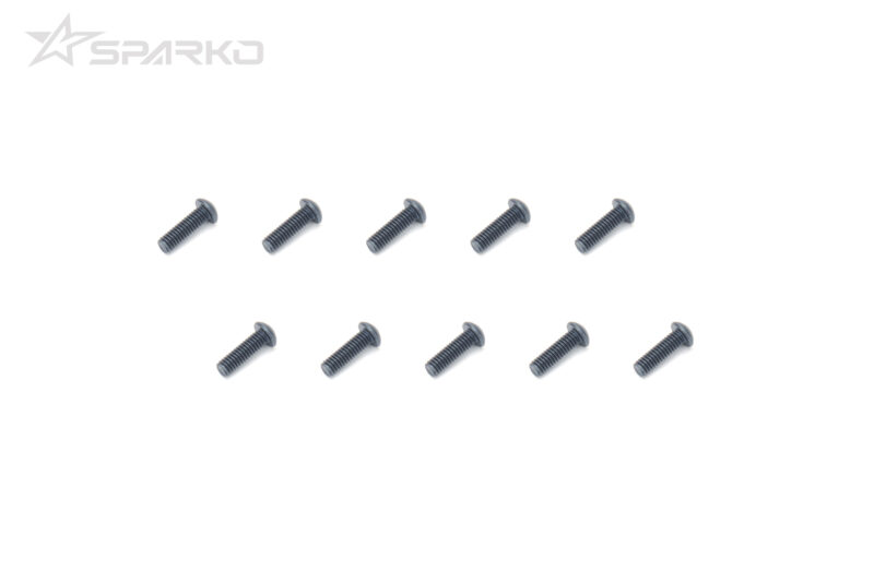 Sparko Vis à rotule M2,5x5 mm (10 pcs) SPKSB02505BK