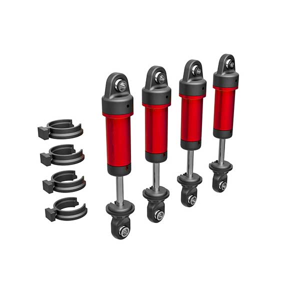 Traxxas Amortisseurs alu anodises rouges (x4) – TRX-4M 9764-RED – Image 1