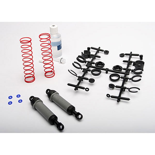 Traxxas Amortisseurs arrière gris tres longs complets (2) 3762A