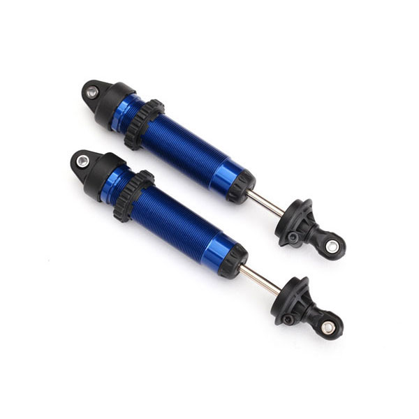 Traxxas Amortisseurs arrière gtr 139 mm alu anodisés bleu filetes (2) 8460X